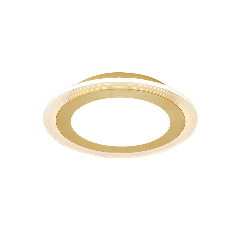 

New LED Ceiling Light Golden Lighting Fixture For Living Room Bedroom Kitchen Surface Mount Acrylic Indoor Lamps AC85-260V Deco