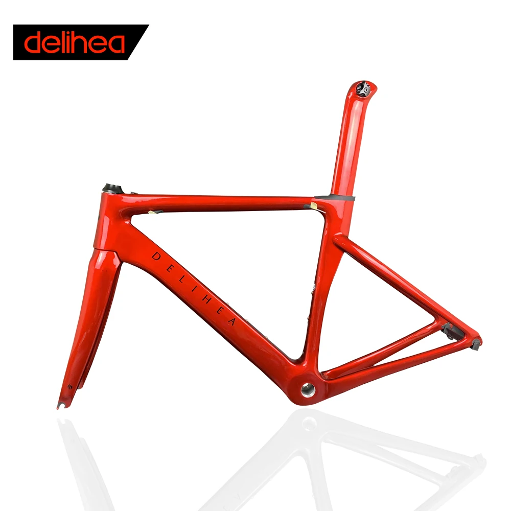 

Color Customized Bicycle Factory 700C Aero Carbon Road Frames DELIHEA XDB/DPD
