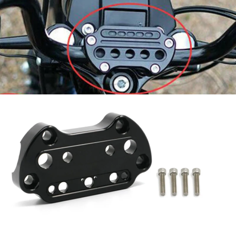 Индикаторная лампа на руль верхняя планка зажимы крепление для Harley Sportster Dyna Fat Bob