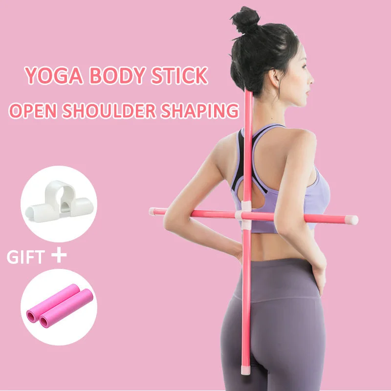 Open Back Stick Shape Wooden Humpback Cross Correction Artifact Yoga Practice Shoulder Beauty Equipment | Спорт и развлечения