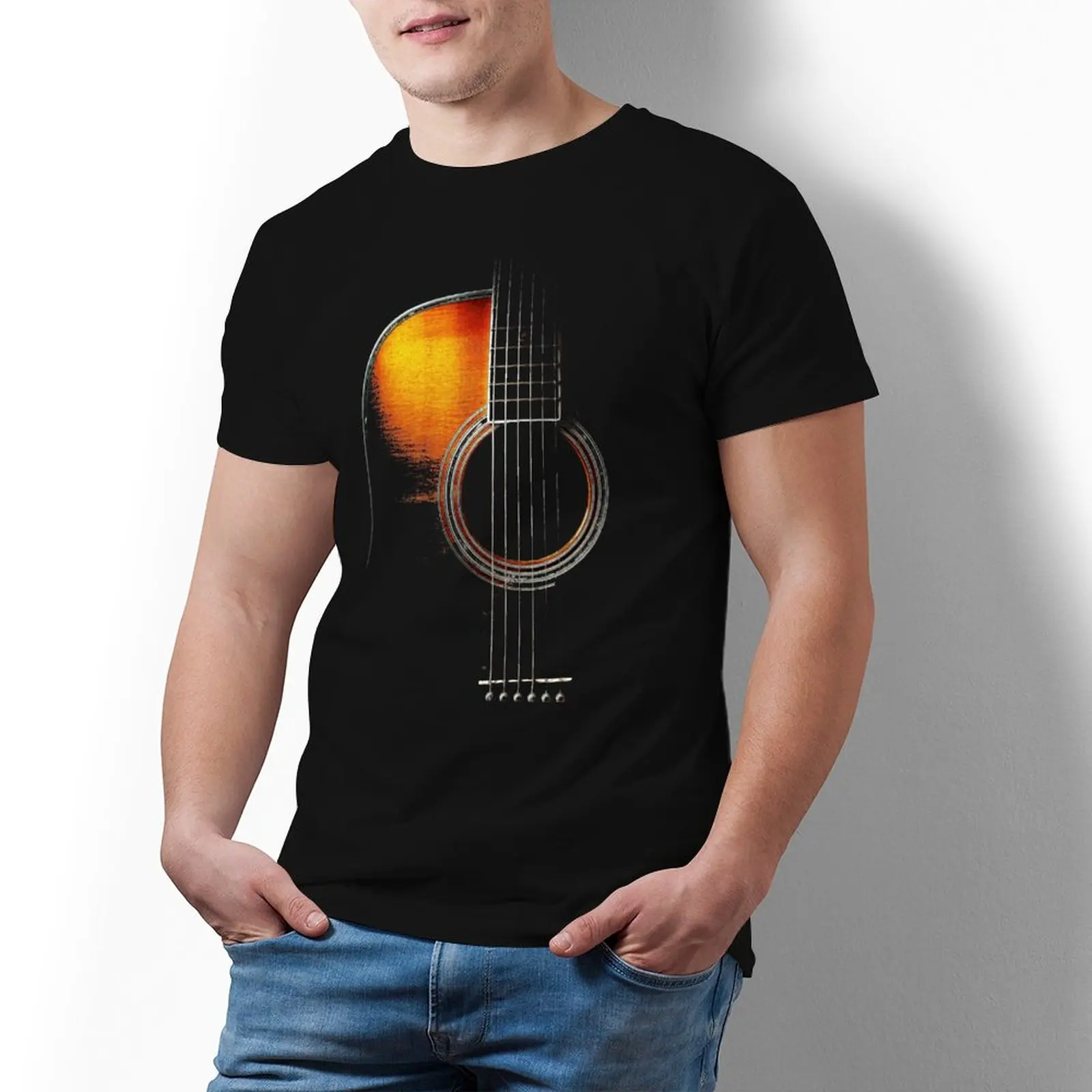 

Футболка Hi-Lite мужская с акустической гитарой, 100 хлопок