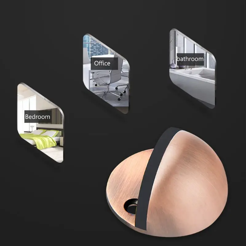 Резиновая дверная пробка из нержавеющей стали скрытая наклейка без пирсинга