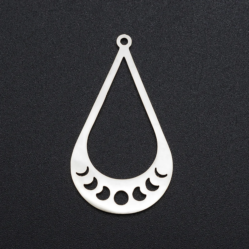 

5pcs/lot 100% Stainless Steel Water Drop Charm Pendant Wholesale Finding Supplies Top Quality Never Fade
