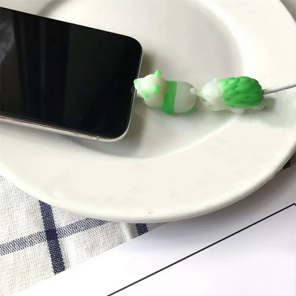 Милый сматыватель для кабеля 1 шт. светящаяся защита обернутый провод светящийся