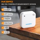 Цифровой Термогигрометр Inkbird IBS-TH2, Bluetooth, управление через приложение, регистратор температуры для использования в морозильной камере, метеостанция