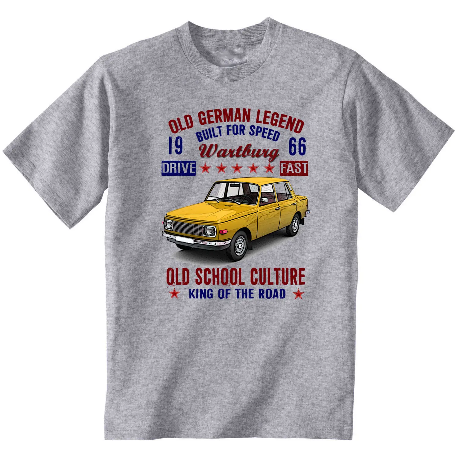 Винтажная футболка из хлопка с немецким автомобилем новинка 353 года белые