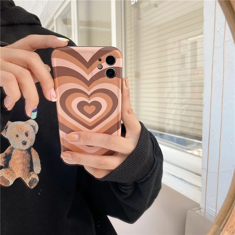 Модный чехол для телефона IPhone 12 чехлы Iphone 11 Pro Max 7 8 Plus X Xs XR SE2 мягкий силиконовый из