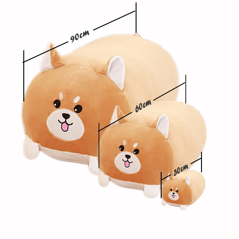 60cm Cute Cushion Dog Pillow Animal Cushions Cartoon Plush Toy Stuffed Shiba Pillows Kids Birthyday Gift for Children Drop ship | Дом и сад