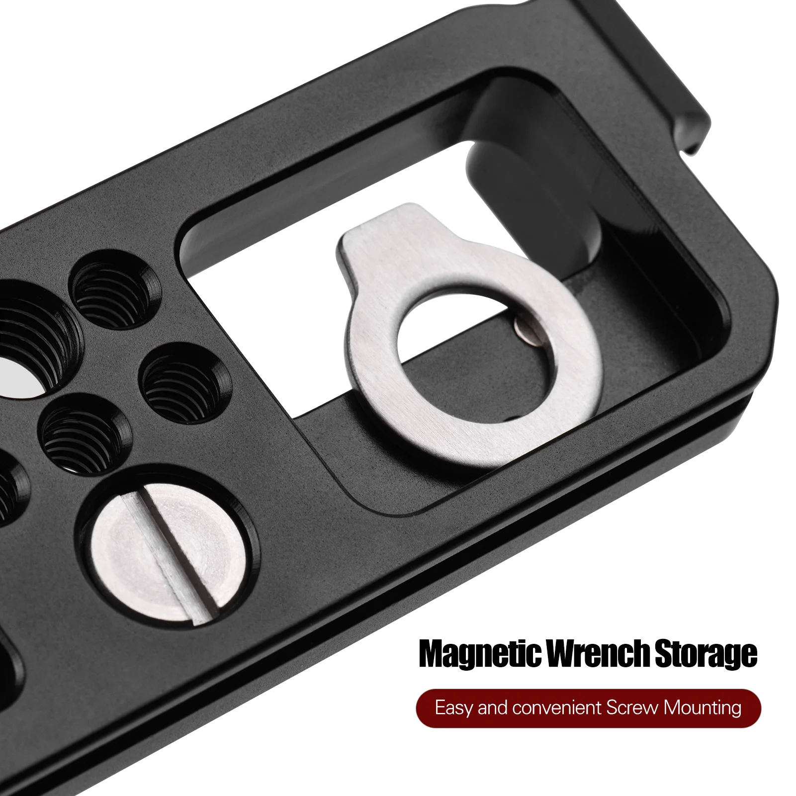 

Camera Quick Release L Mount Plate with Cold Shoe 1/4 3/8 Threaded Holes Wood Handle Replacement for FujiFilm Camera Accessories