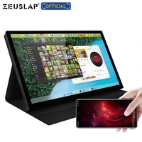 zeuslap 8 9inch touch screen portable monitor 19201200p usb c hdmi lcd touch game monitor for camera laptop phone switch ps5 4
