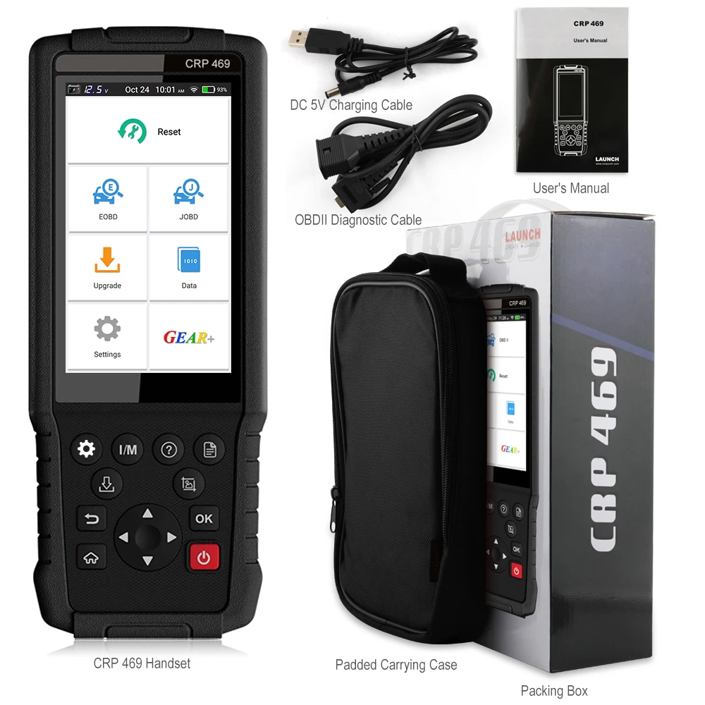 Launch X431 CRP469 OBDII сканер автомобильный ODB 2 Автомобильный диагностический инструмент