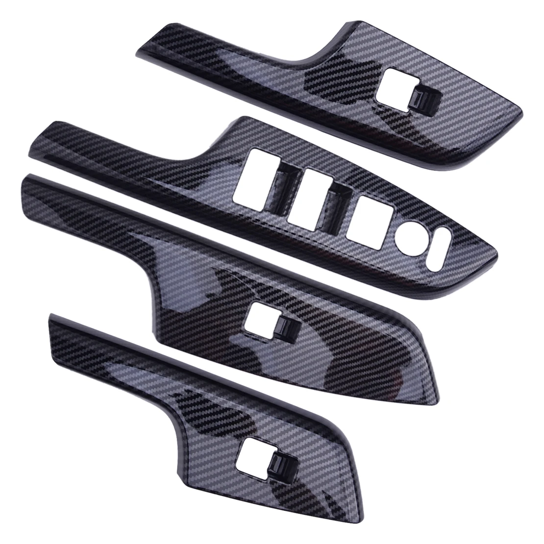 

Панель переключателя стеклоподъемника в стиле АБС из углеродного волокна, обшивка, подходит для Honda CRV 2012 2013 2014 2015 2016, 1 комплект