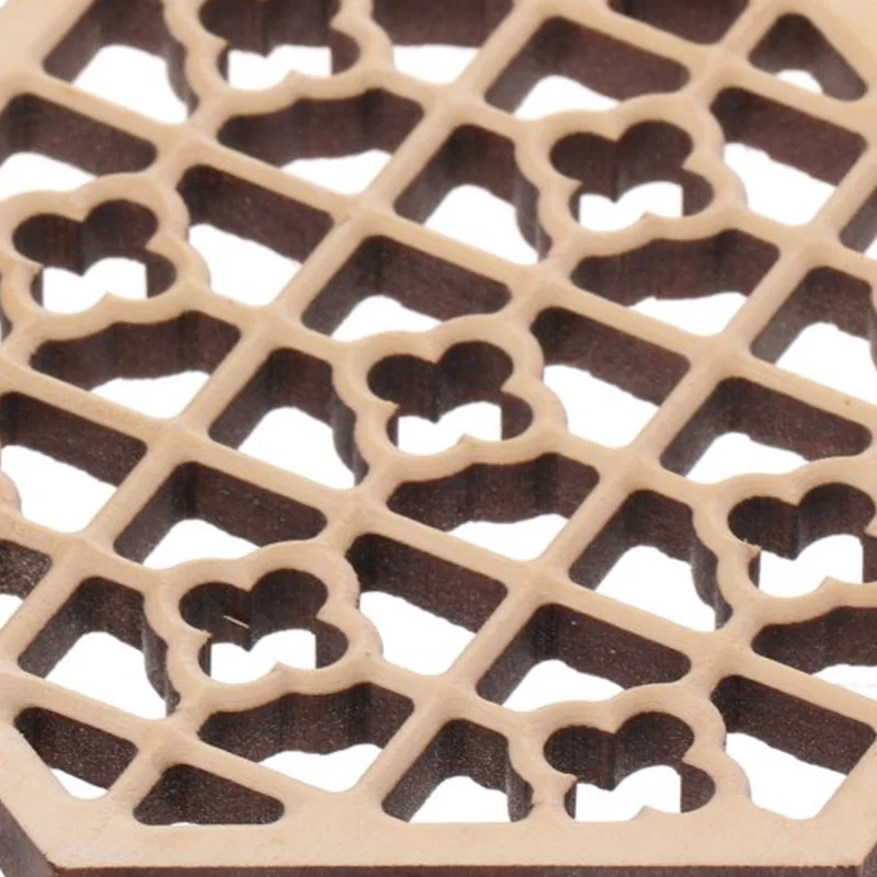 

Wooden Hexagonal Embossed Erhu Sound Window Erhu Accessory