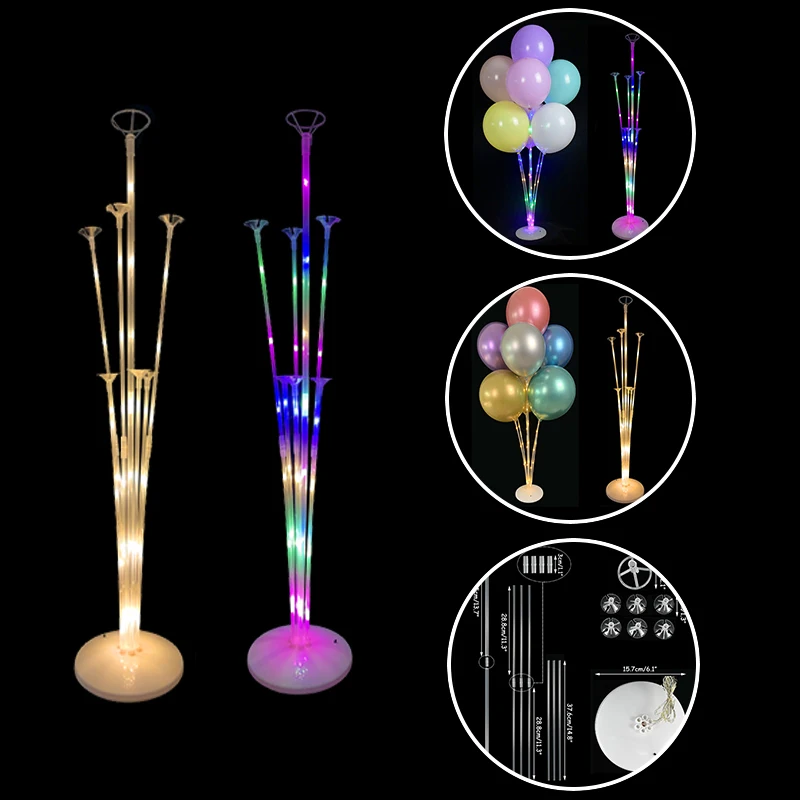 

Plastic LED Balloon Stand Birthday Wedding Balloon Decoration DIY Balloon Stick Party Ballons Globos Holder Accessories