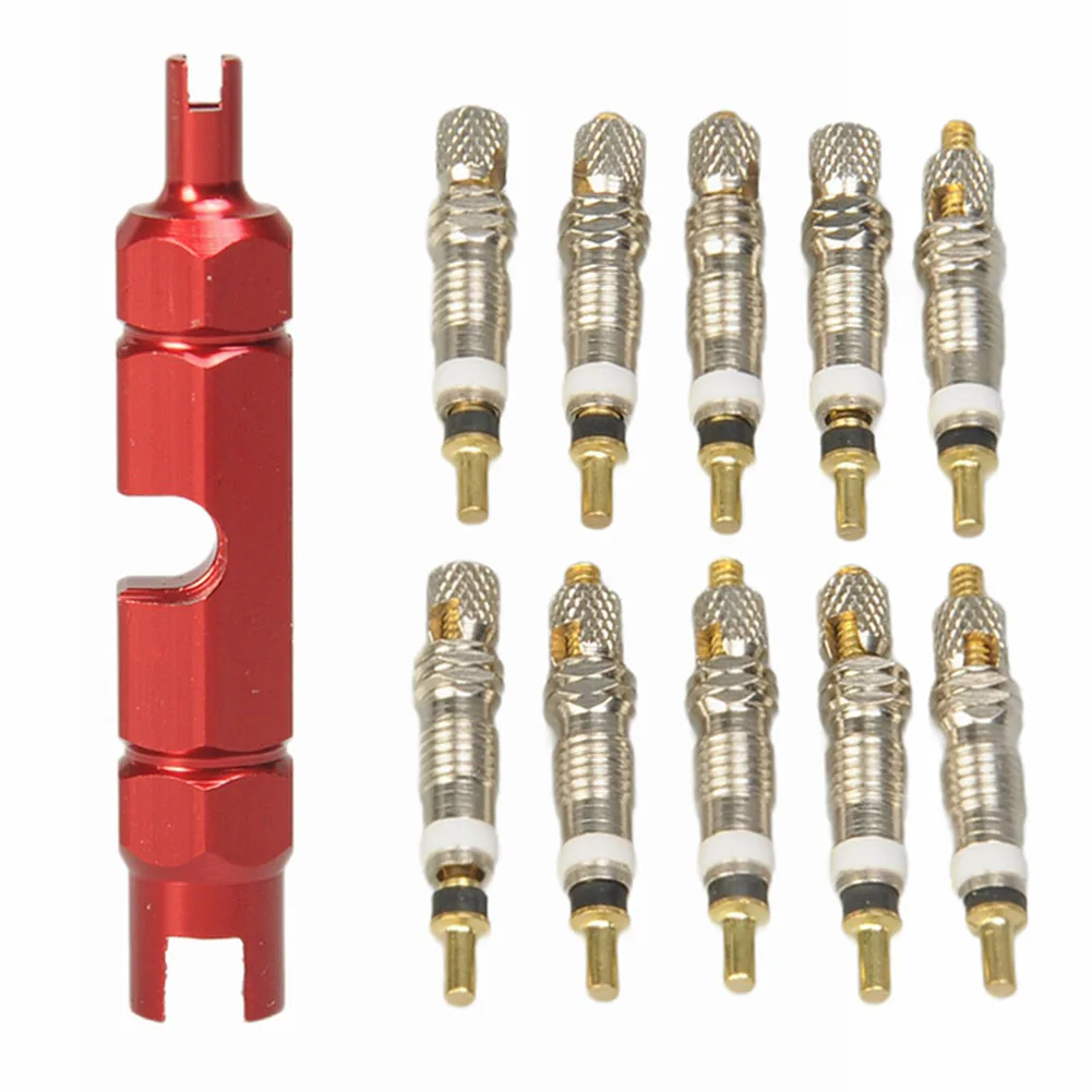 

10Pcs Valve Core Replacement For Bicycle Mountain Bike Road Bike MTB Bike