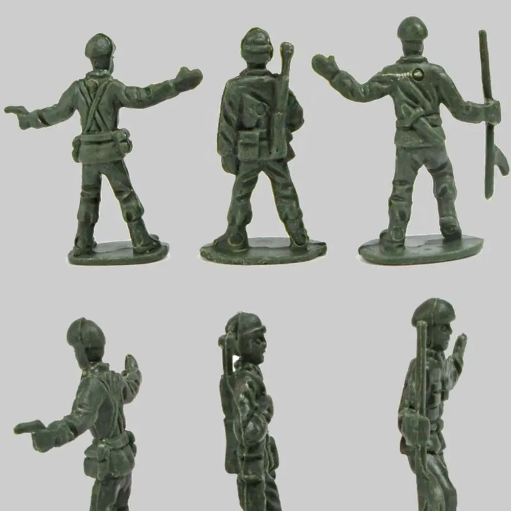 

360pcs Scale Plastic Soldiers Figurine Army Figures Sand Table Model Accessory Little Soldier Model 360 Soldier Statues