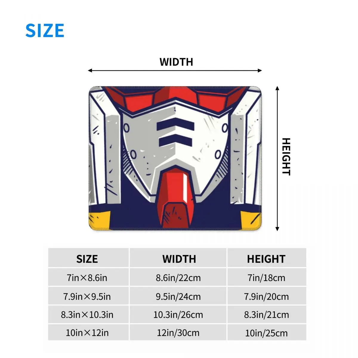 RX-78 Gundam Mouse Pad Custom Anti-Slip Rubber Base Gaming Mousepad Accessories Giant Robot Mecha Office Gamer Computer Desk Mat images - 6