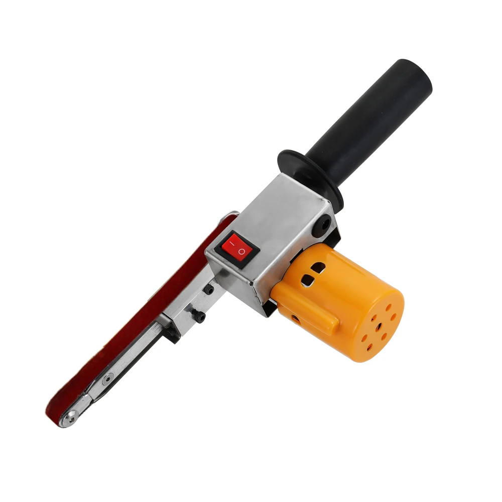 Мини машина шлифовальная ленточная ручная для шлифовки дерева узкая угловая