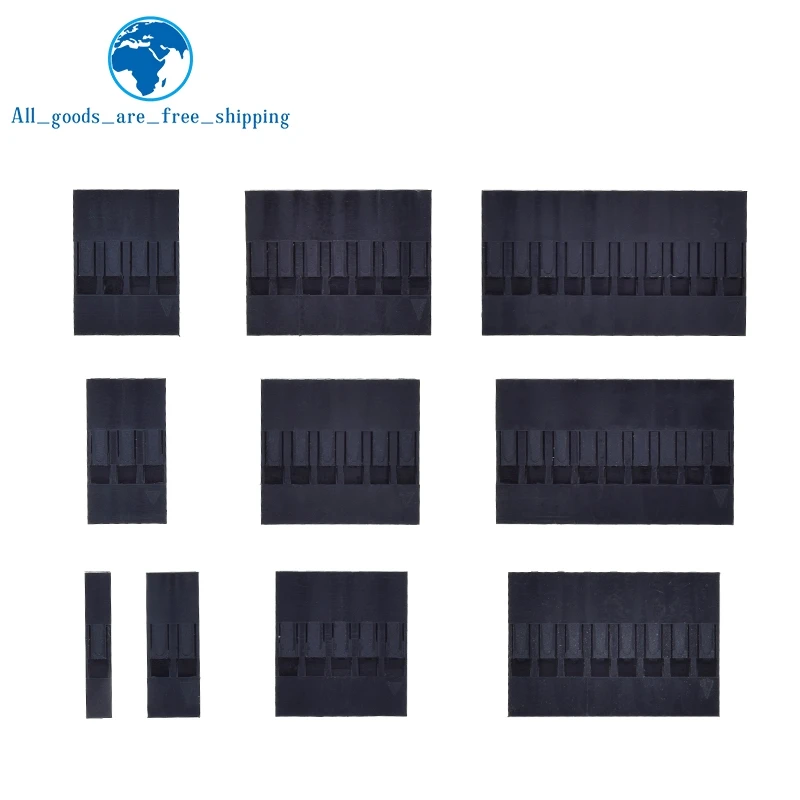 TZT 50 шт. горячая Распродажа Dupont пластиковый корпус 2 54 мм Однорядный разъем