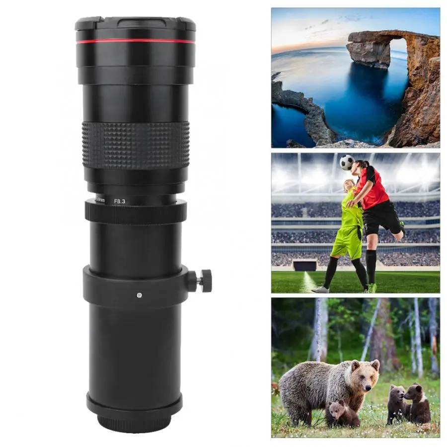 Супер ручной зум объектив 420 800 мм F/8 3 16 для зеркальной камеры Canon SONY DSLR Camera