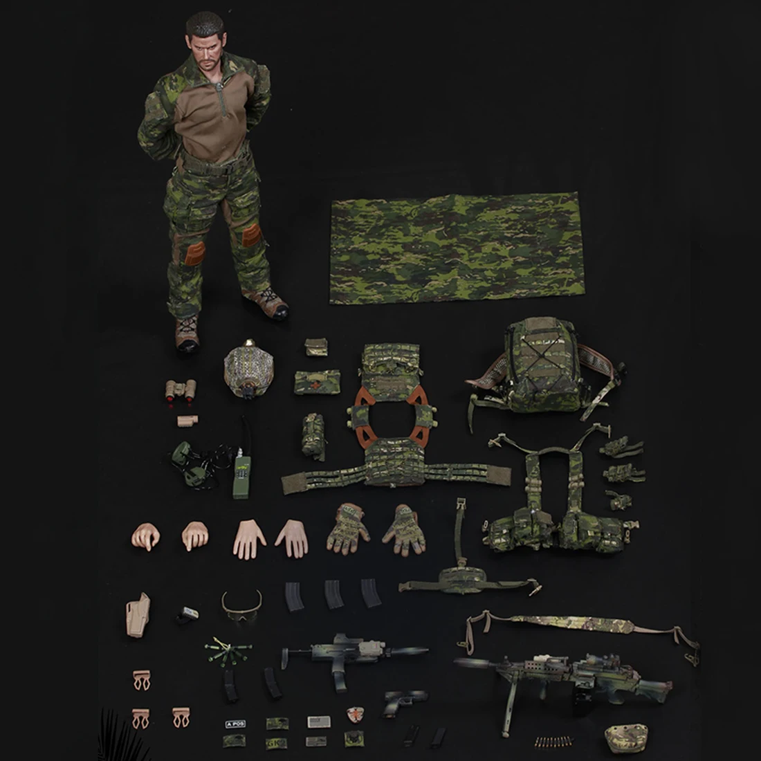 Surwish 1/6 30 см модель солдата Реалистичная голова самодельная передвижная Devgru