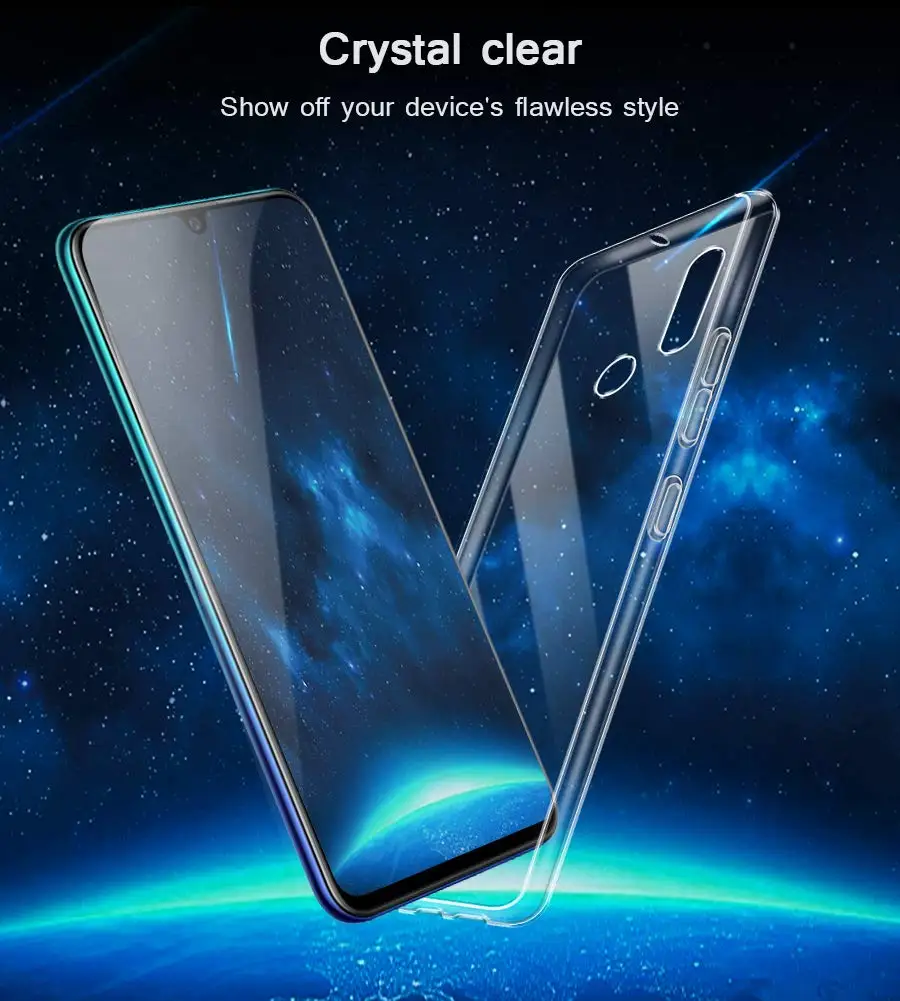 Чехол для Huawei P30 lite TPU силиконовый прозрачный облегающий Бампер Мягкий чехол 6 15