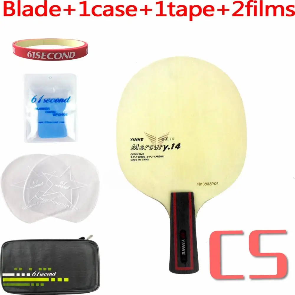 CS with F 1 case Yinhe/Млечный Путь/Galaxy Mercury.14(Y-14, Y14, Y 14) Настольный теннис/пинг-понг лезвие - Цвет: CS with F 1 case