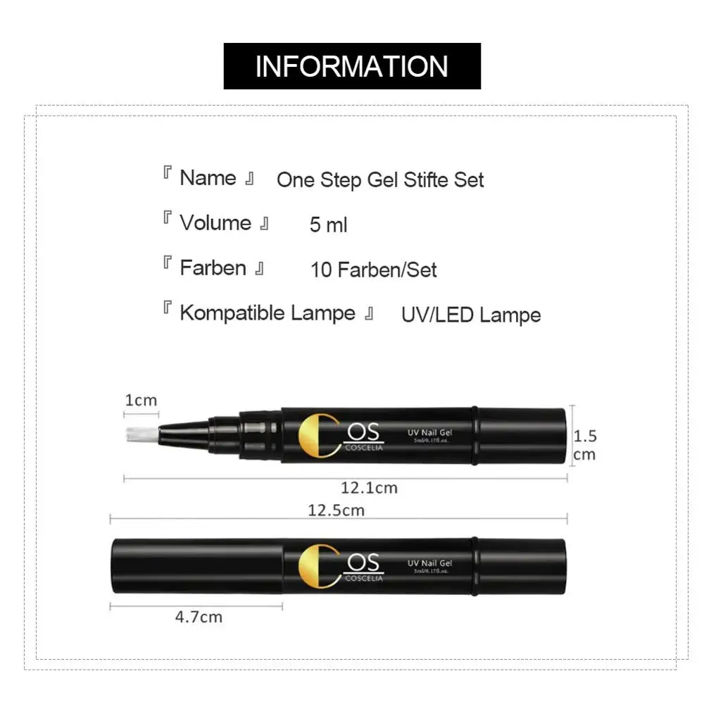 COSCELIA 10/20 шт. Гель-лак one step комплект 3 в 1 гель для ногтей био-Гели Soak Off Гель УФ