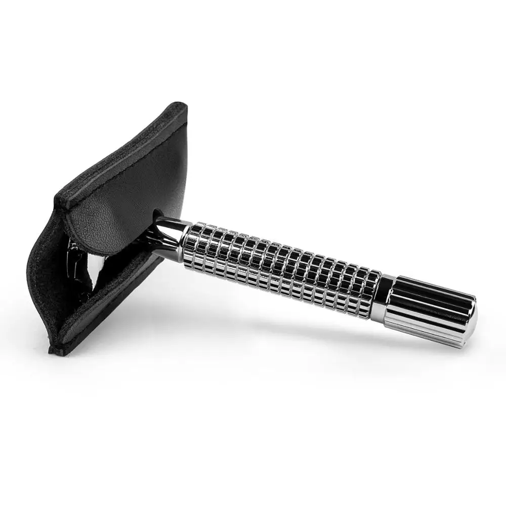 Защитный чехол QSHAVE из натуральной кожи с двойным краем | Красота и здоровье