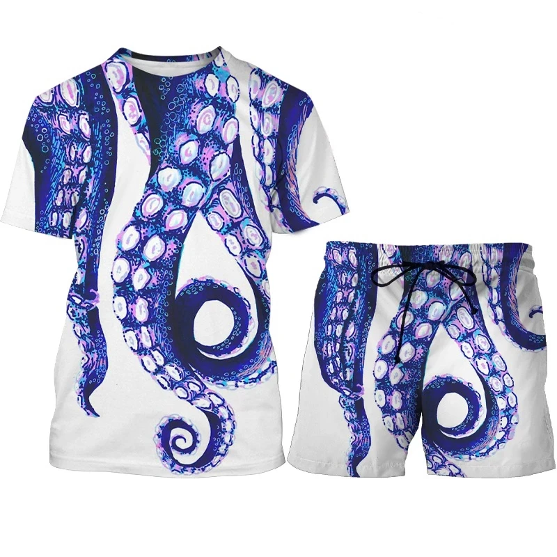 

Мужские костюмы, футболка с коротким рукавом и шорты, подходят для новинки 2021, шикарные мужские костюмы из двух предметов