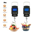 Кухонные электронные весы, цифровой светодиодный прибор для взвешивания рыбы, багажа, максимальный вес 50 кг