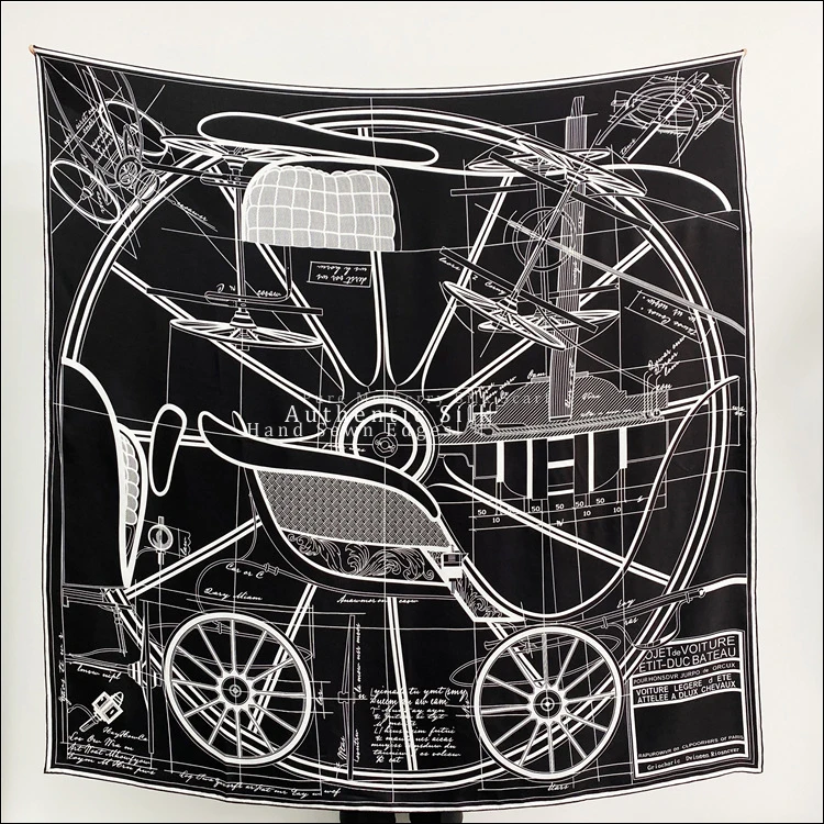 

Mulberry-Shawl Mulberry-Silk Scarf Large Scarf Female Silk Designer Scarves Foulard Shawl Stole"Petit-Duc"