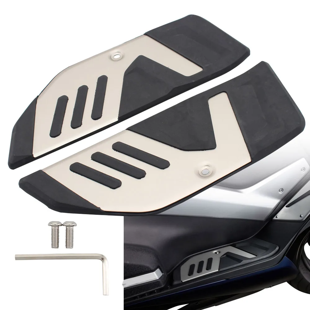 

Motorcycle Footrest Foot Rest Pad Mat Footboard Foot Pegs Plate Fits for Yamaha TMAX T-max 530 2017-2018