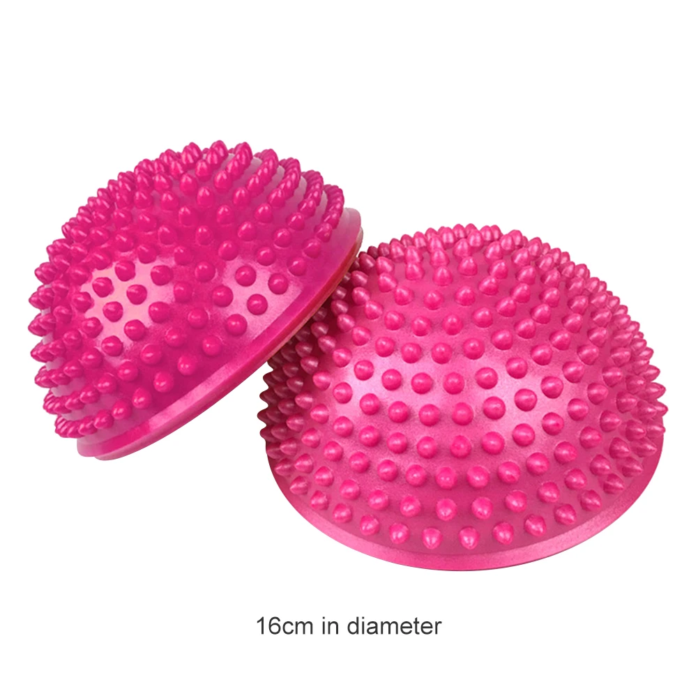 

Professional Yoga Half Ball PVC Foot Massage Ball Physiotherapy Stepping Stones Balance Pods Balanced Bowl Fitness Equipments