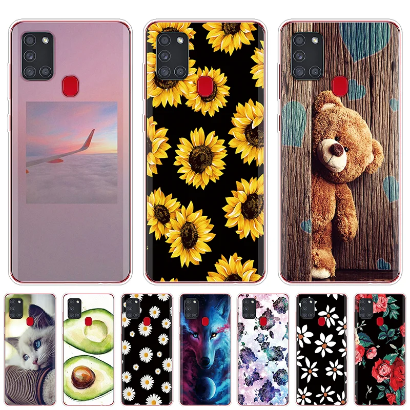 Для Samsung Galaxy A21S чехол A 21 S бампер Силиконовый ТПУ мягкий для телефона A217F A21 6 5