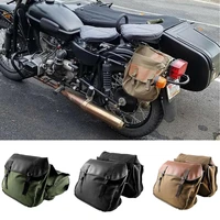 80 hot sale universal motorcycle pannier side saddle bag tools luggage canvas storage pouch