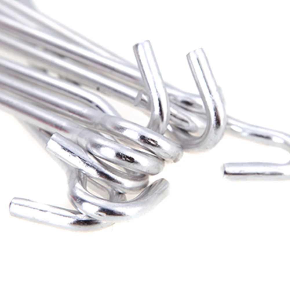 

4pcs Outdoor Aluminum Portable Hiking Durable Skidproof 18cm Firm Camping Ground Tent Peg