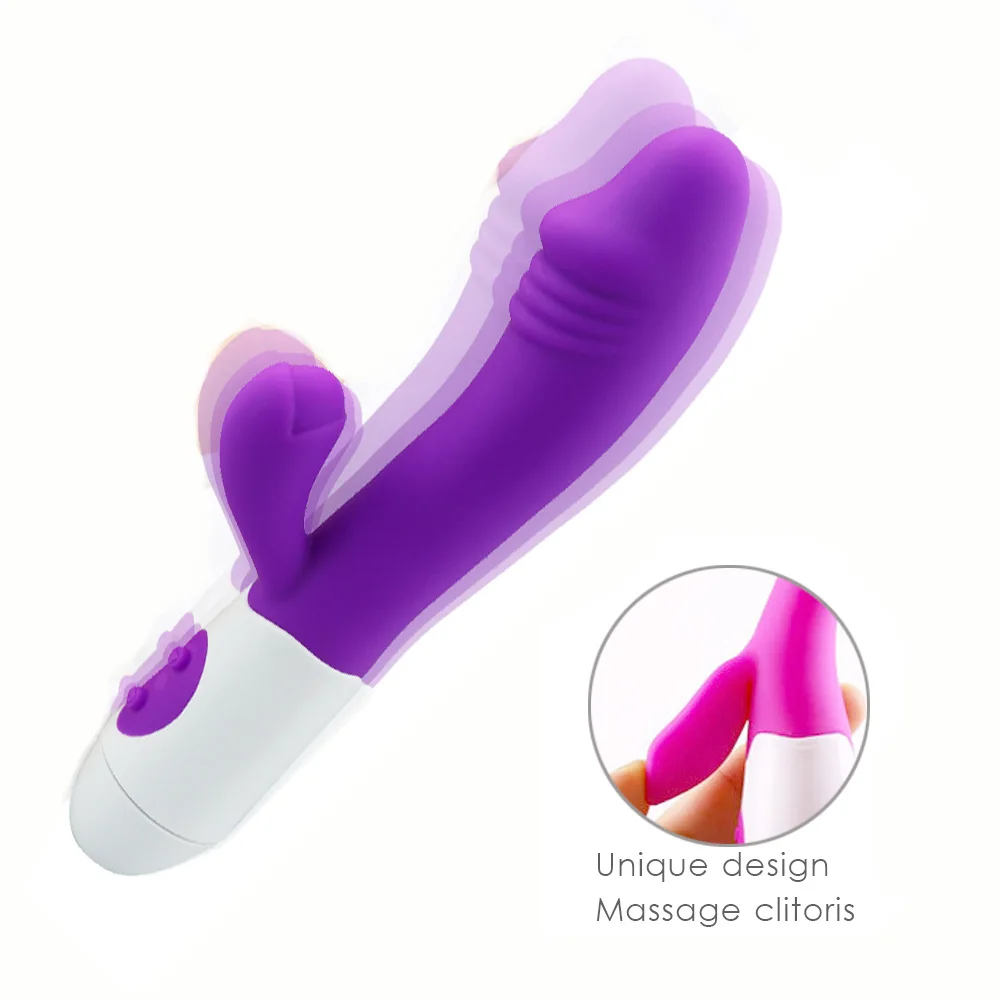 Вибратор для женщин двойная вибрация Силиконовый водонепроницаемый Женский