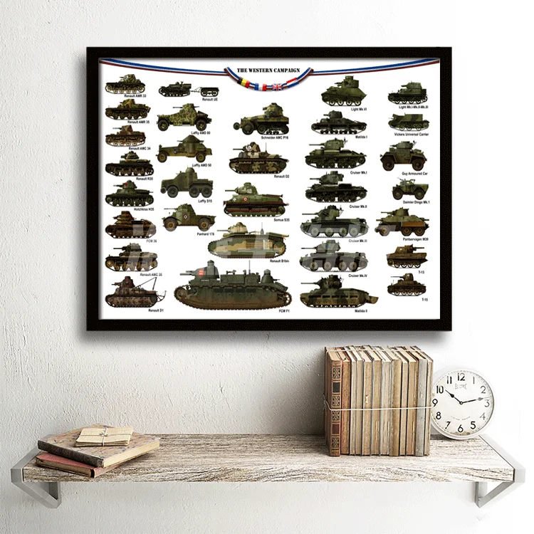 Популярная научная декоративная живопись раннее образование-танк самолёт