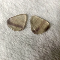 wholesale 1pcs round tip guitar pick made of genuine purple fluorite stone crystal beadfigher guitar pick 1pcs