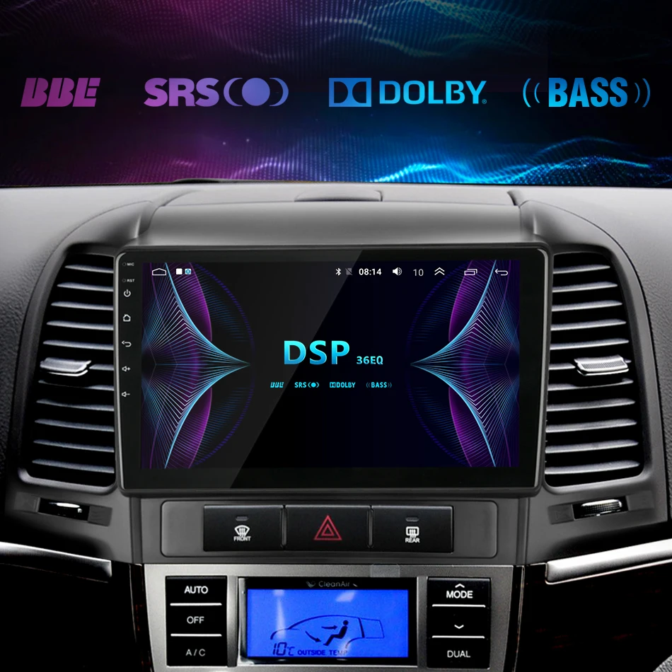 Jansite " RDS 4G Wifi автомобильное радио для hyundai Santa Fe 2006-2012 Авторадио сенсорный экран для Android зеркало GPS-link плеер с рамкой