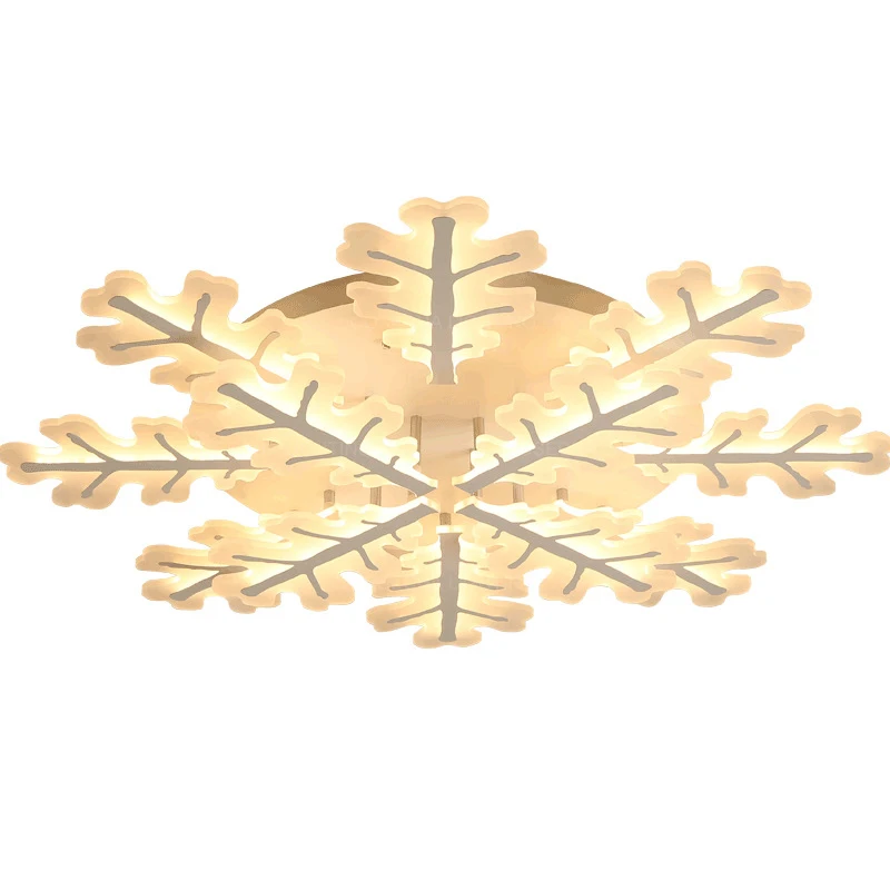 Потолочный светильник в виде снежинки современный светодиодный потолочный