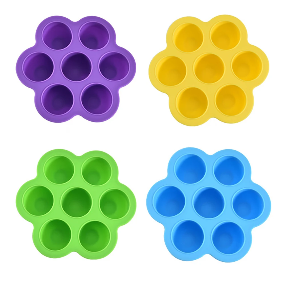 Высококачественная антипригарная кремовая форма Ices с 7 отверстиями силиконовая