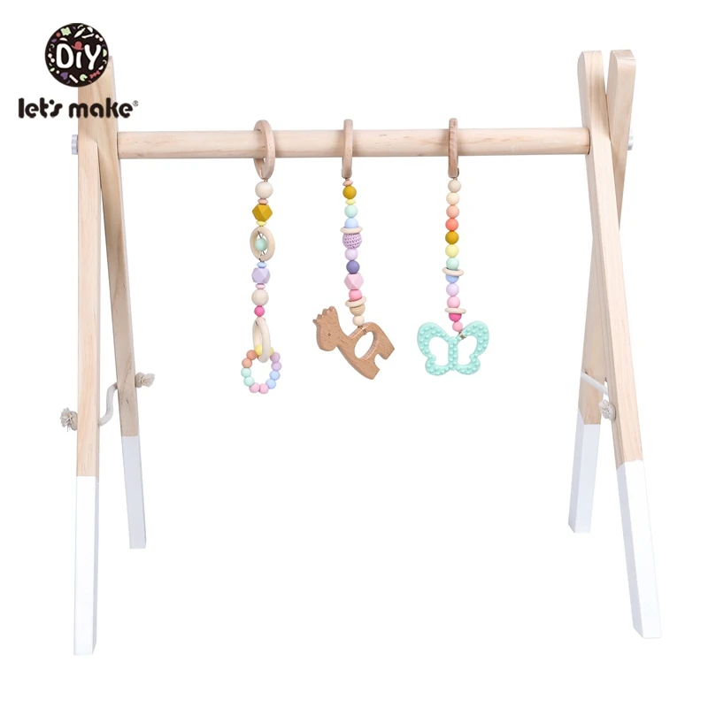 1 Набор игрушек для раннего развития Let's Make деревянные изделия игровая коляска