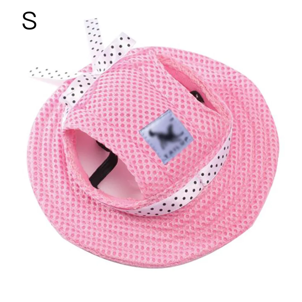 

Pet Hat Dog Cat Cap Sunhat Comfortable Breathable Lovely Travel Sport Stylish Summer Canvas Visor