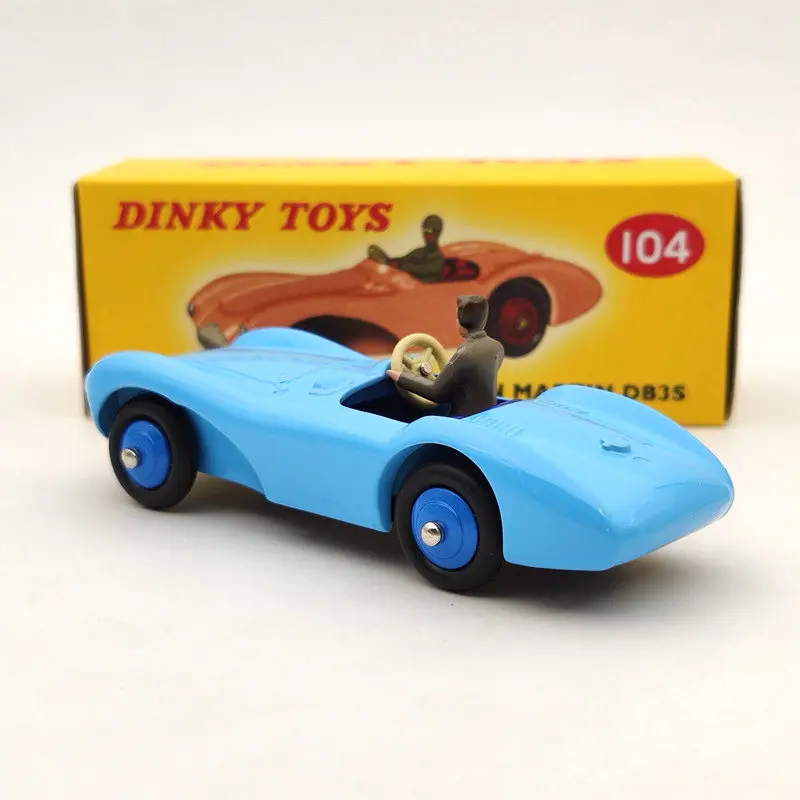 Коллекция голубых литых моделей DeAgostini 1/43 Dinky Toys 104 для Aston Martin DB3S| |