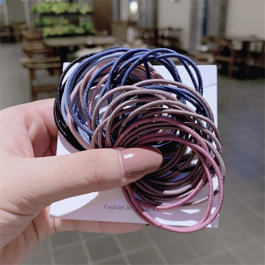 

Hot Selling New Arrival High Quality Elastic Hair Band Simple Style Hair Rope Women Girls Student Hair Rings Headpiece Gifts