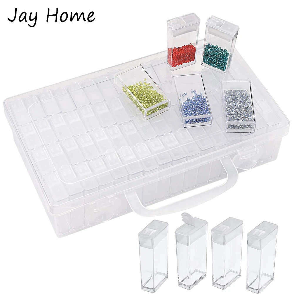 

64 Grids Diamond Painting Storage Containers Diamond Art DIY Accessories Organizer Box Case Embroidery Craft Bead Storage Tool