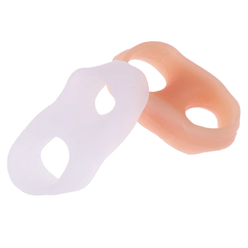 

1Pair Silicone Gel Small Toe Separator for Prevent Toe Overlap Hallux Valgus Corrector Orthopedic Inserts Pads Thumb Protection