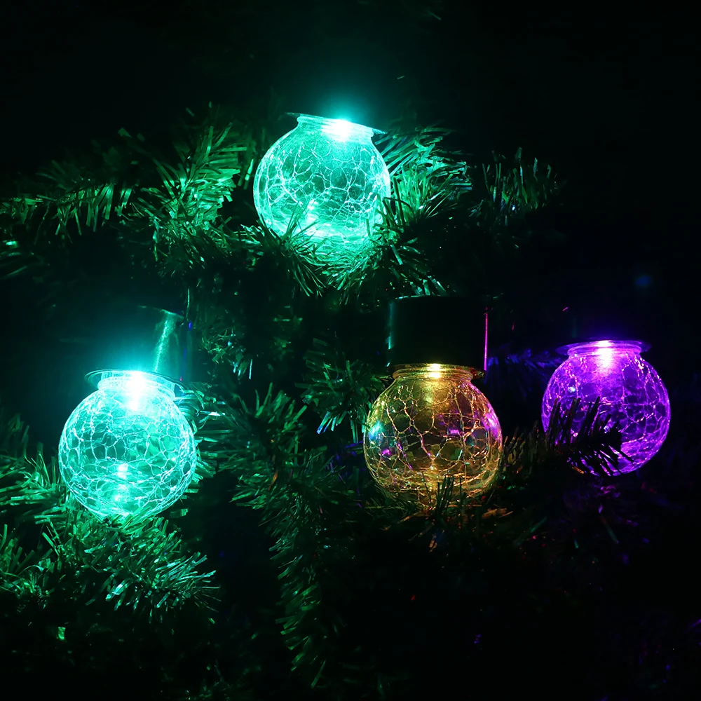 Светодиодные подвесные фонарики на солнечной батарее водонепроницаемые ажурные